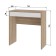 Written Nordik table with a box, 750x350x750, sonoma oak/white