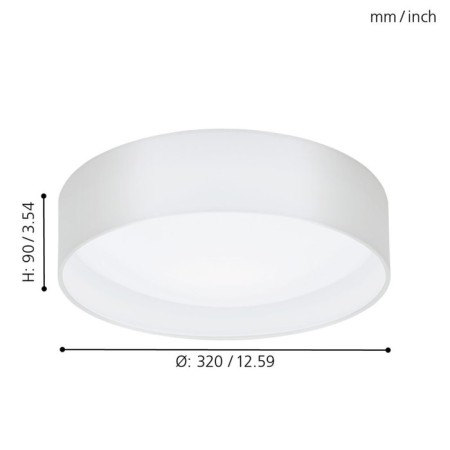 Passteri lamp, 1x12W LED, 3000K, 950LM, Nickel color-3