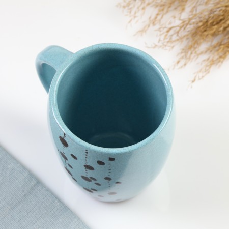Mug "Festive" 0.4l / 11.5x9.5cm, blues-3