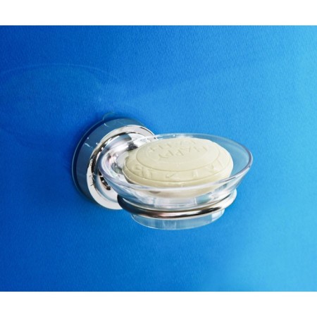 The soap dish is transparent, 10.5 cm-2