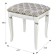 Vasco banquet in 106n, 420x470x490, white/silver/Marcus silver