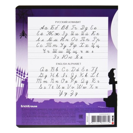 Notebook of 12 sheets in the Erichkrause "Another One" line, UV-lak, cover coated cardboard, offset block, mix-8