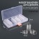 A set of jars for decor, 25 pcs, in the organizer, 4 ml, 19 × 10 × 3.5 cm, the color is transparent