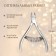 Manicure nippers for cuticle, spring connection, 9.5 cm, blade length - 9 mm, silver color