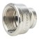 The coupling Stout SFT-0006-000112, 1 "x 1/2", internal carving, transition, nickelized brass