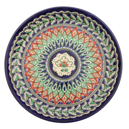 Largan Rishtan ceramics "Patterns", 36 cm, blue-1