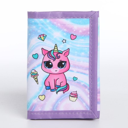 Gift set for the girl "Unicorn", wallet, notebook, handle-2