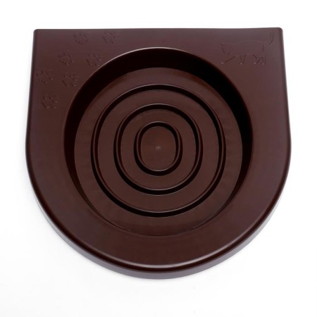 Toilet for teaching cats to a toilet 39.2 x 38.7 x 3 cm, brown