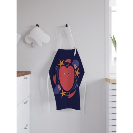 Apron kitchen with a photo print "Dizzying love", adjustable, size OS-1
