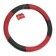 Torso steering wheel, Pu, combined, size 38 cm, black and red