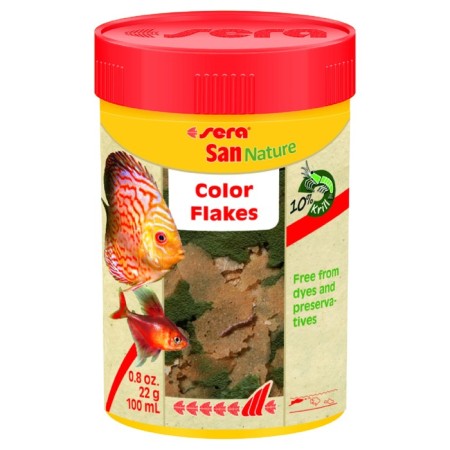 Sera San Nature food for fish, main, in flakes, 100 ml, 22 g