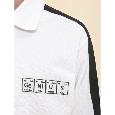 Polo for a boy with a long sleeve Pelican, height 128 cm, milk color-5