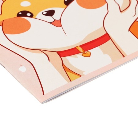 A5 notebook for sketches A5, 16 sheets of "Corgi", cover coated cardboard, block 100 g/m2-3