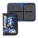 Penal 1 section, 130x200, folding bar, laminated cardboard, for a boy, blue/black, Seventeen