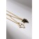 Kulons "Demetrons" cats, black and white color in gold, 45 cm