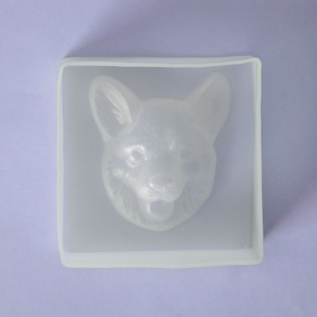 Mold "Muzzle", silicone, 8 × 8 × 2.3 cm, white color-3