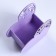 Kashpo wooden "Openland heart", lilac, 18 × 8.6 × 14 cm