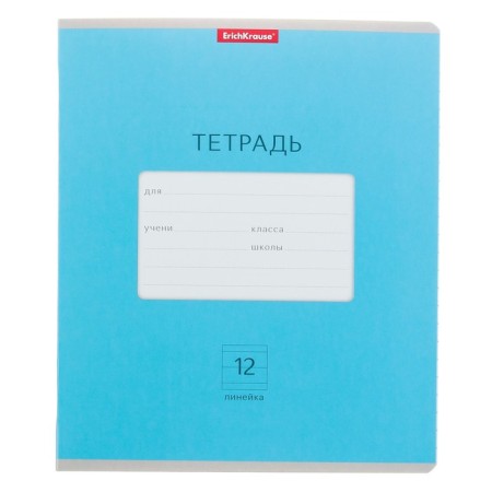 Notebook 12 sheets in the line "Classic Bright", cardboard cover 170 g/m2, mix-3