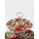 Double -tier shade “Granat”, D = 20/25 cm, h = 24 cm, glass, drawing