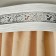 Three -cereal cornice "Ultracompact. Grace silver ", 180 cm, with a decorative bar 7 cm, patina white