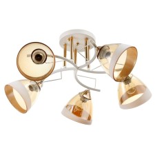 Adelela chandelier 5he27 40W white-gold 65x65x26 cm Bayerlux