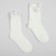 Women's terry terry minku with bombs, white color, size 36-39 (23-25 ​​cm)