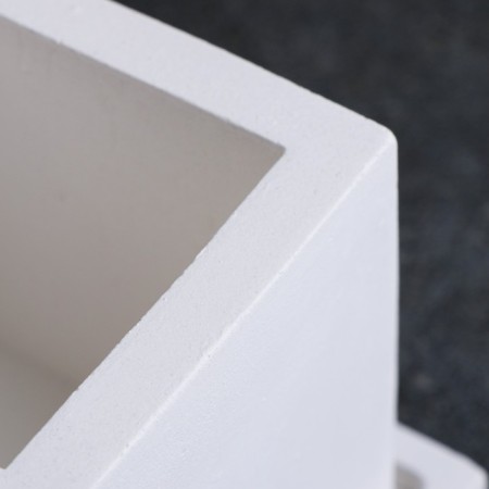 Figure Kashpo "Cube with Podon" white 0 25 l/ 8x6x6cm-2