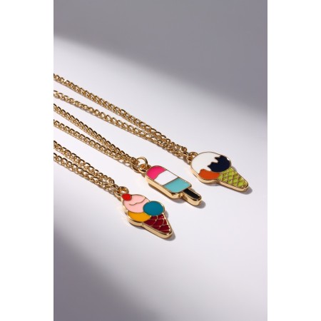 Kulons "Demetrines" types of ice cream, colored in gold, 45 cm-2
