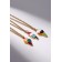 Kulons "Demetrines" types of ice cream, colored in gold, 45 cm