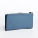 Women's wallet on the button, blue color