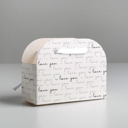 Carriage for flowers folding I love you, 17 × 13 × 7 cm-3