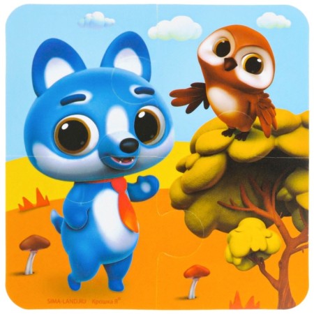 Soft puzzle for kids "piercing kids", 4 puzzles, crush me-14