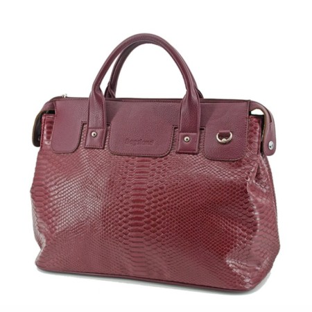 Road bag (B2783-07111) Artificial leather, burgundy, 1x730x43 cm