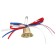 Bell with ribbons, tricolor, d = 2.6 cm
