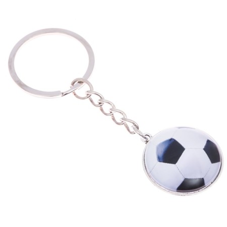 Key keychain, sport "football", 9.5 x 2.7 cm-2