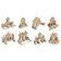 Wooden designer "Construction set" 34 elements