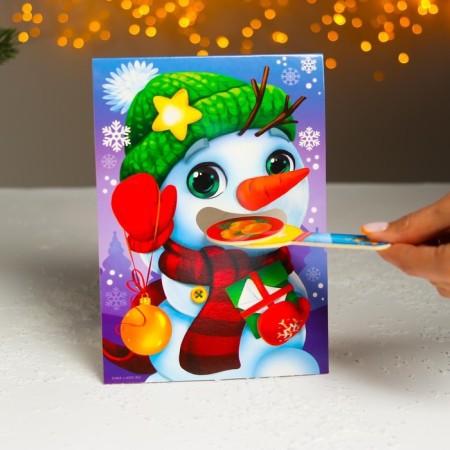 New Year's developing game "Feed me. Delicious New Year ”, (base+spoon+24 elements)-4