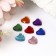 Decorative rhinestones "hearts" 10 x 10 mm (set 10 g)