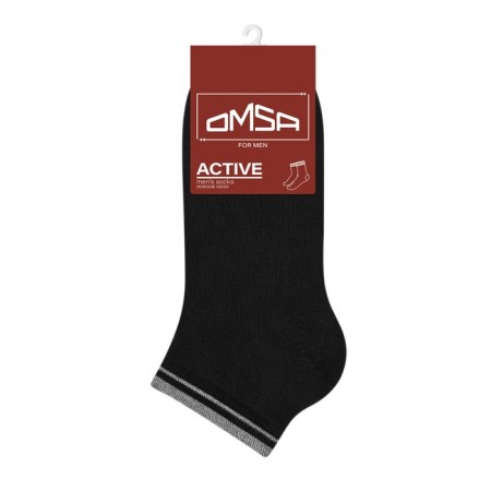 Male shortened socks Omsa Active, size 42-44, color Nero