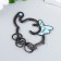 Keychain-key a metal "Elephant with wings" enamel 4.5x5.5 cm