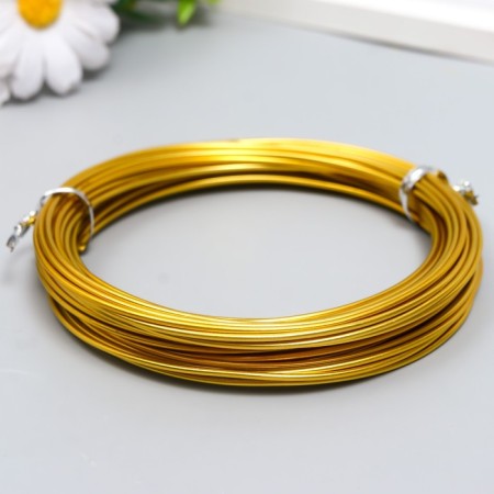 Wire for creativity d 1.5 mm, gold rudder. 10 m