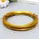 Wire for creativity d 1.5 mm, gold rudder. 10 m