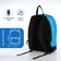 Backpack from textiles on lightning, Erich Krause, 1 pocket, blue color