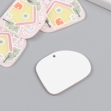 Decor for the work of acrylic "House and apple tree" 0.2x3.9x3 cm-1