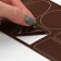 A set of patch for outerwear, adhesive, sheet 10 × 18 cm, 10 pcs, brown color