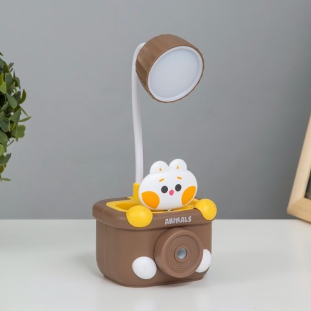 Highlight lamp with a "kitten" LED 3W USB chocolate 9.1x8.1x20 cm Risalux