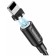 Cable Borofone BX41, Lightning - USB, Magnetic, 2.4 A, 1 m, PVC braid, black