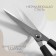 Scissors are universal, mowed blade, 8 ", 20 cm, color mix