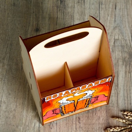 Box for beer "Congratulations!" Beer mugs-2