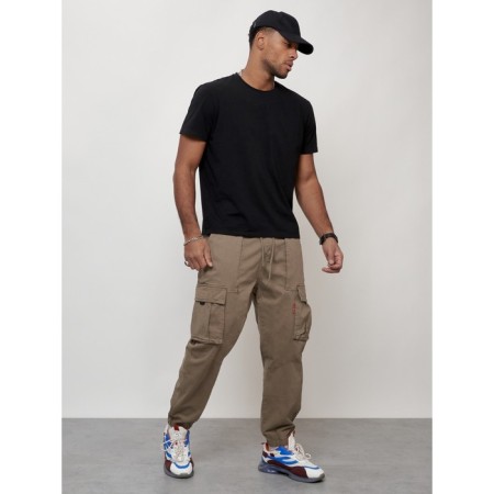 Cargo jeans men, size 44, beige color-10